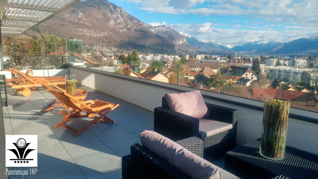 Panoramique 180 Lac Et Montagne Et Nid Secret Spa Romantique Annecy Buitenkant foto
